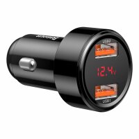 Baseus Magic Series Dual QC - Quick Charge 3.0 2x USB 45W 6A Autoladegerät schwarz (CCMLC20A-01)