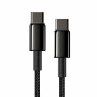 Baseus USB Type C - USB Type C Kabel Schnellladung Power Delivery Quick Charge 100 W 5 A 1 m schwarz (CATWJ-01)