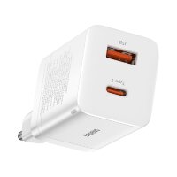 Baseus Super Si Pro USB / USB Typ C Schnellladegerät 30W Power Delivery Schnellladung weiß