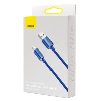 Baseus Crystal Shine Series Kabel USB-Kabel USB zu iPhone 2.4A 1.2m blau