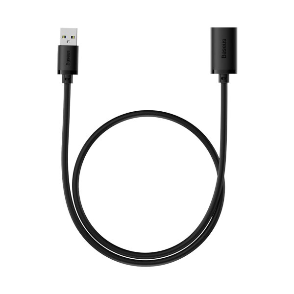 Baseus USB 2.0 Verlängerungskabel 0,5 m USB Stecker zu USB Buchse schwarz