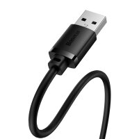 Baseus USB 2.0 Verlängerungskabel 0,5 m USB Stecker zu USB Buchse schwarz