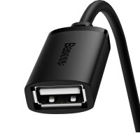 Baseus USB 2.0 Verlängerungskabel 0,5 m USB Stecker zu USB Buchse schwarz