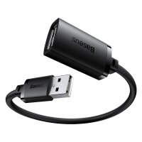 Baseus USB 2.0 Verlängerungskabel 0,5 m USB Stecker zu USB Buchse schwarz