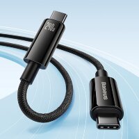 Baseus USB Type-C zu USB Type-C Kabel 480 Mbit/s 240 W 3 m in Schwarz