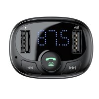 Baseus S-09A Auto-Bluetooth-Sender & Ladegerät – Praktische Kombi in Schwarz