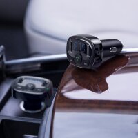 Baseus S-09A Auto-Bluetooth-Sender & Ladegerät – Praktische Kombi in Schwarz