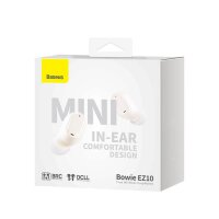 Baseus Bowie EZ10 TWS In-Ear Kopfhörer – Weiß, Bluetooth 5.3