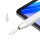 Baseus Smooth Writing 2 Stylus mit aktiver Spitze kompatibel mit iPad mit USB-C-Kabel und austauschbarer Spitze – Weiß