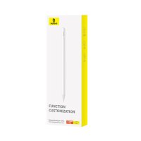 Baseus Smooth Writing 2 Stylus mit aktiver Spitze kompatibel mit iPad mit austauschbarer Spitze – Weiß