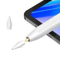 Baseus Smooth Writing 2 Eingabestift Stylus mit austauschbarer Spitze kompatibel mit iPad Weiß