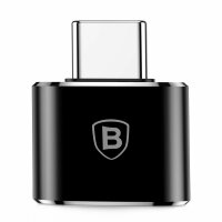 Baseus Adapter von USB auf USB Type-C Kabel Splitter OTG schwarz (CATOTG-01)