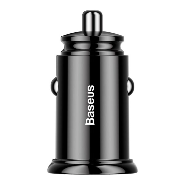 Baseus Circular Smart Mini Auto Ladegerät Autoadapter 2x USB 30W schwarz