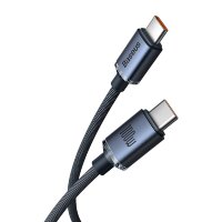 Baseus Smartphonekabel USB-Kabel für schnelles Aufladen und Datenübertragung Typ-C zu Typ-C 100W 2m schwarz