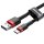 Baseus strapazierfähiges Nylonkabel USB zu USB-C QC3.0 2A 2M schwarz-rot