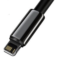 Baseus Smartphonekabel USB-Ladekabel kompatibel mit iPhone 2,4 A 1 m schwarz