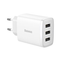 Baseus 17W Wandladegerät mit 3 USB-Anschlüssen...