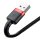 Baseus Handykabel Ladekabel Datenkabel USB kompatibel mit iPhone 2A 3M schwarz-rot