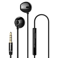 Baseus Encok H06 Earphones Kopfhörer Earbud-Ohrhörer mit Fernbedienung schwarz