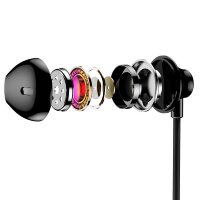 Baseus Encok H06 Earphones Kopfhörer Earbud-Ohrhörer mit Fernbedienung schwarz