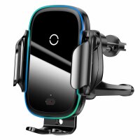 Baseus Smart Vehicle Bracket Wireless Charger Automatischer Elektrisch KFZ-Halterung kabelloses Ladegerät 15W schwarz