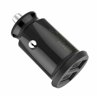 Baseus Grain Car Charger Mini-Autoladegerät 2x USB 3.1A schwarz (CCALL-ML01)