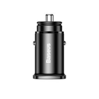 Baseus Square PPS Smart Mini Auto Ladegerät Autoadapter USB Quick Charge 4.0 QC 4.0 und USB-C PD 3.0 SCP schwarz (CCALL-AS01)