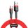 Baseus Cafule Cable durabel Kabel mit Nylon geflochtenes Ladekabel USB / micro USB QC3.0 2.4A 1M rot (CAMKLF-B09)