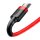 Baseus Cafule Cable durabel Kabel mit Nylon geflochtenes Ladekabel USB / micro USB QC3.0 2.4A 1M rot (CAMKLF-B09)