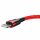 Baseus Cafule Cable durabel Kabel mit Nylon geflochtenes Ladekabel USB / Lightning QC3.0 2.4A 0,5M rot (CALKLF-A09)