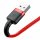 Baseus Cafule Cable durabel Kabel mit Nylon geflochtenes Ladekabel USB / Lightning QC3.0 2.4A 0,5M rot (CALKLF-A09)