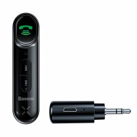 Baseus BSBA-02 (Overseas Edition) Bluetooth AUX-Sender – schwarz