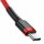 Baseus Cafule Kabel Strapazierfähiges Nylonkabel USB-C PD / USB-C PD PD2.0 60W 20V 3A QC3.0 1M Rot (CATKLF-G09)