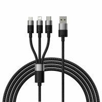 3in1 USB - Micro-USB / Lightning / USB C 3,5A 1,2m Kabel...