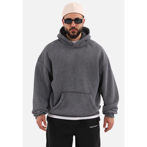 einfarbiger Washed Basic Oversized Hoodie | Premium Herren & Damen Kapuzenpullover Unisex