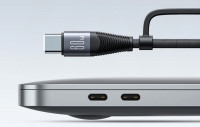 4in1 Kabel Joyroom SA37-2T2 2x USB Typ-C 1x iPhone 1x USB-A , 60W, 1,2m schwarz