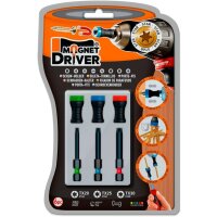 Bithalter magnetisch Magnet Driver® B33 Star, einem Blister mit 3 Bits Star und 3 Magnet Driver Magnetischer Bithalter