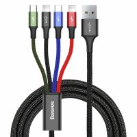 Baseus Kabel USB 4in1 Kabel, 2x Lightning / USB Typ C /...