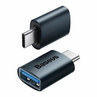 Baseus Ingenuity Series USB Type C auf USB-A 3.2 Gen 1 Adapter blau (ZJJQ000003)