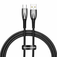 Baseus Glimmer Series Schnellladekabel USB-A - USB-C 100W 480Mbps 1m schwarz