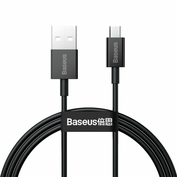 Baseus Superior Kabel USB - Micro USB zum Schnellladen 2A 1m schwarz (CAMYS-01)