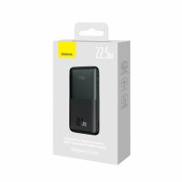 Baseus Bipow Pro Powerbank 10000mAh 22,5W + USB-Kabel 3A 0,3m schwarz (PPBD040001)