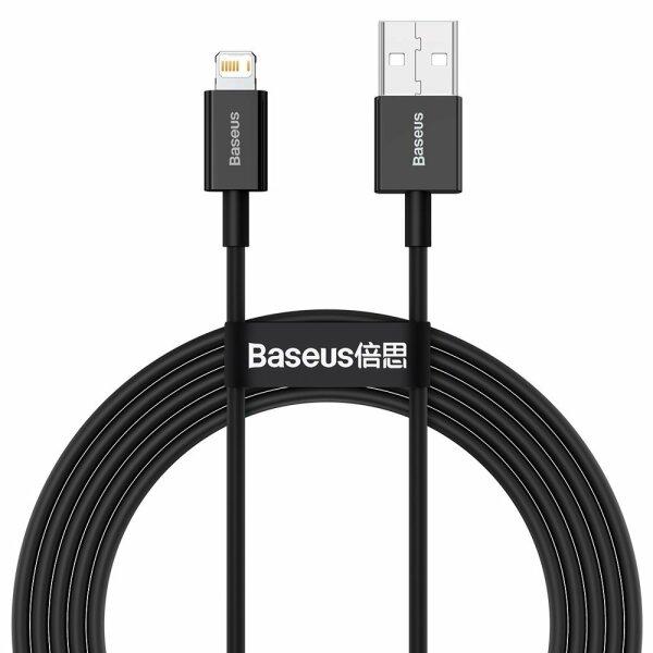 Baseus Superior USB - Lightning Kabel 2,4 A 2 m schwarz (CALYS-C01)