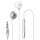 Baseus Encok H06 In-Ear Kopfhörer Headset mit Fernbedienung silber (NGH06-0S)