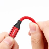 Baseus Yiven USB / Lightning Ladekabel Datenkabel Textilkabel Gewebekabel 1,8M rot (CALYW-A09)