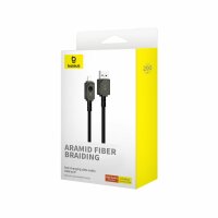 USB-Kabel – Lightning Baseus Unbreakable 2,4 A 480 Mbit/s 2 m – Schwarz