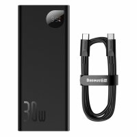 Baseus Adaman Powerbank 20000mAh 30W Schwarz + USB Type C...