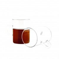 Mulex 6 Teiliger Glas-Set mit Henkel für Tee,...