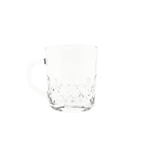 Almina Neva 6er Gläser-Set für Tee, Kaffee 230 ml Transparent mit Muster