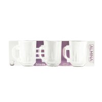 Almina Gözde 6 Tlg. Gläser-Set für Tee, Kaffee mit Muster Transparent 230 ml